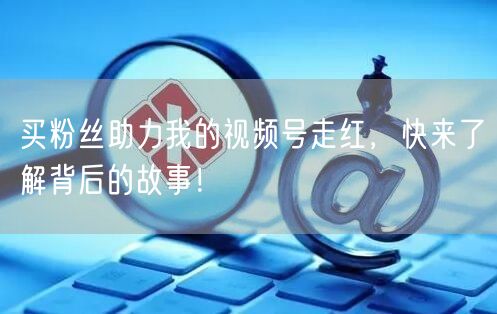买粉丝助力我的视频号走红，快来了解背后的故事！