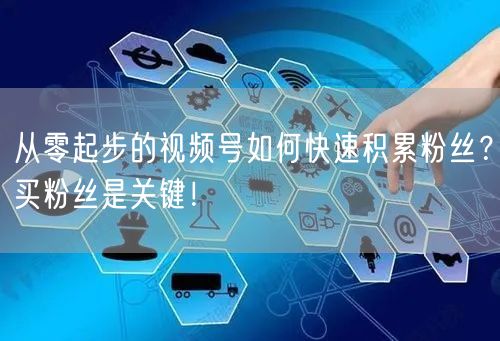 从零起步的视频号如何快速积累粉丝？买粉丝是关键！