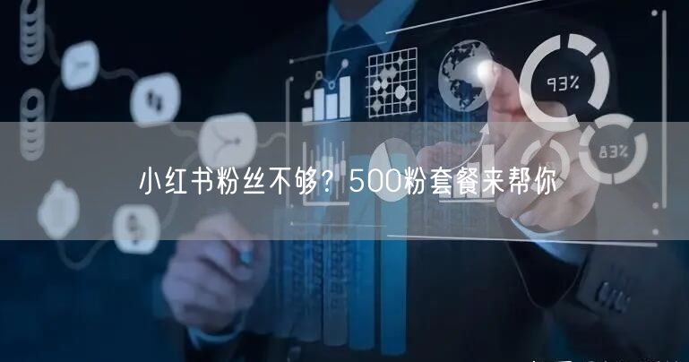 小红书粉丝不够？500粉套餐来帮你