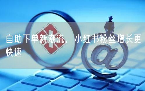 自助下单新潮流，小红书粉丝增长更快速