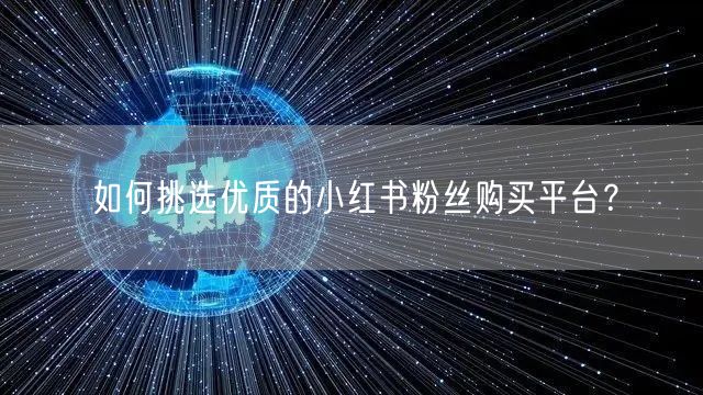 如何挑选优质的小红书粉丝购买平台？