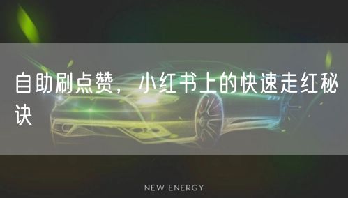 自助刷点赞，小红书上的快速走红秘诀