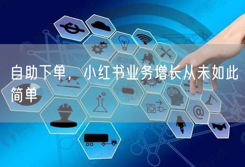 自助下单，小红书业务增长从未如此简单