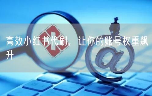 高效小红书代刷，让你的账号权重飙升
