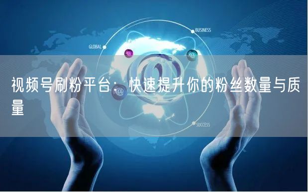 视频号刷粉平台：快速提升你的粉丝数量与质量