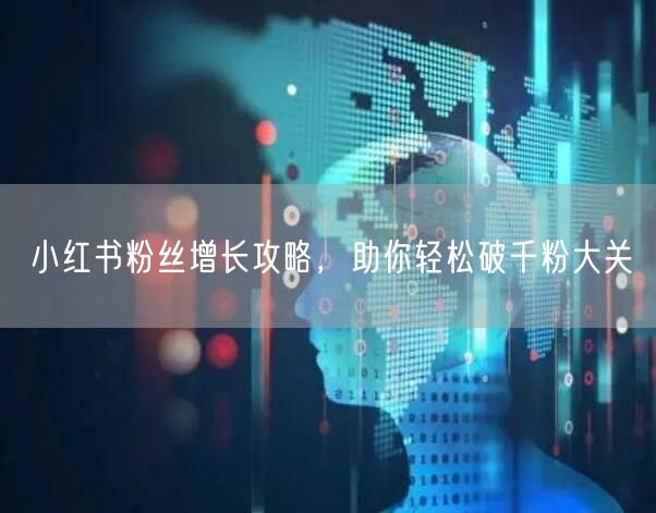 小红书粉丝增长攻略，助你轻松破千粉大关