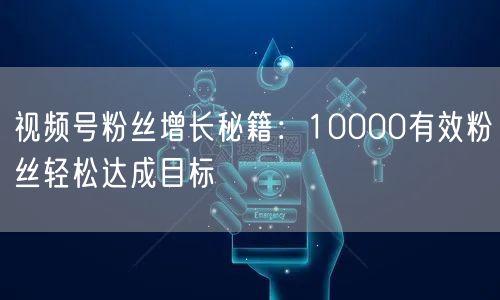 视频号粉丝增长秘籍：10000有效粉丝轻松达成目标