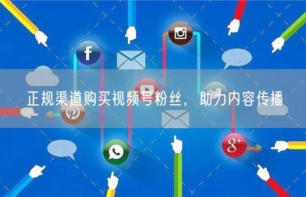 正规渠道购买视频号粉丝，助力内容传播