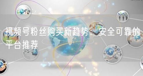 视频号粉丝购买新趋势：安全可靠的平台推荐