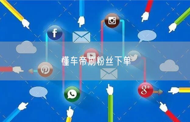 懂车帝刷粉丝下单