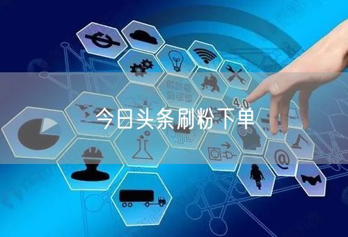 今日头条刷粉下单