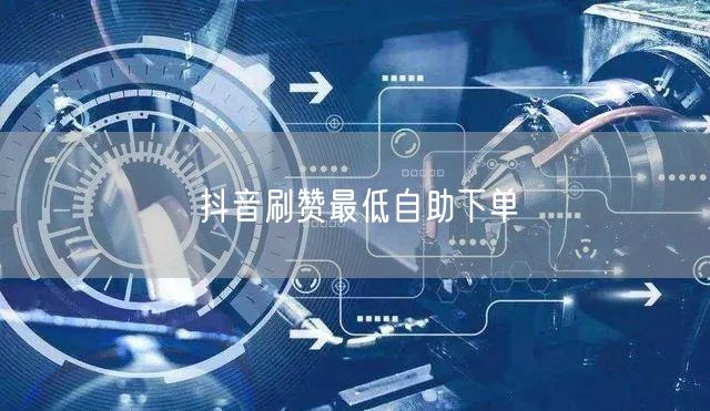 抖音刷赞最低自助下单
