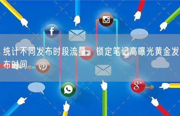 统计不同发布时段流量，锁定笔记高曝光黄金发布时间